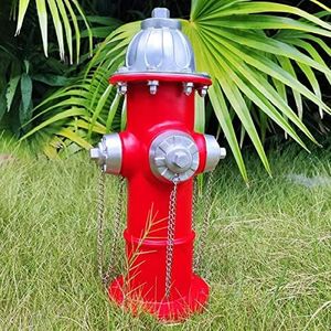 Chambtalie Dog Fire Hydrant Pee Post Statue with 4 Stakes, Fake Fire Hydrant for Dogs to Pee On Puppy Pee Post Training Tool Yard Garden Indoor Lawn Ornament Outdoor Statue