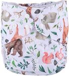 Sigzagor 2 to 7 Years Old Junior Big Cloth Diaper,Nappy,Pocket Reusable Washable,Baby Kids Toddler (Multicolored Deer)