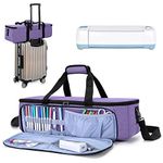 Luxja Carrying Bag Compatible with Cricut Die-Cutting Machine and Supplies, Tote Bag Compatible with Cricut Explore Air (Air2) and Maker (Bag Only, Patent Design), Purple