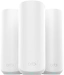NETGEAR Orbi 370 Series WiFi 7 Mesh System for Home (RBE373) – Wireless Router + 2 Extenders, Security Features, 5 Gbps, Covers 6,000 sq.ft., 70 Devices, 2.5GB Port, BE5000