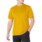 Russell Athletic Men's Short Sleeve Performance T-Shirt, Gold, Small