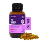 Hab Shifa Ultra Strength 5% TQ Black Seed Oil Cold Pressed 120 Capsules | 100% Natural Nigella Sativa Oil Black Cumin Seed Oil Vegan Friendly, rich in Omega 3-6-9 Nigella Sativa cumin