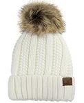 C.C Thick Cable Knit Faux Fuzzy Fur