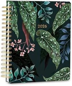 Hardcover Academic Planner 2025-2026, Greenery, 9" x 10" 272 Pages, Daily Weekly Monthly Planner 2025-2026 August to December, Planners for Teachers, Students, Goals, Calendar Book, Back to School