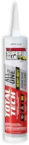 Super Glue Total Tech Construction Adhesive Sealant Clear 9.8 oz.