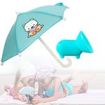 VIVOUNITY Phone Umbrella Suction Cup Stand – Umbrella for Phone with Universal Adjustable Piggy Phone Holder, Phone Umbrella for Sun, Outdoor Phone Sun Blocker, Phone Shade Cover