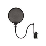 Nady MPF-6 6-Inch Clamp On Microphone Pop Filter with Flexible Gooseneck and Metal Stabilizing Arm