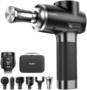 HEYCHY Professional Muscle Massage Gun Deep Tissuewith Metal Head Therapy, Portable Handheld MuscleMassager, Percussion Back Body Masajeador 12mm Amptitude for Athletes, Runner, Gifts for Men Women