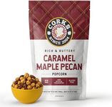 Corks Caramel Maple Pecan Popcorn, 8oz Resealable Bag – Rich Caramel Corn Infused with Maple Syrup & Georgia Pecans, Gourmet Popcorn, Crunchy Sweet Treat from Corks
