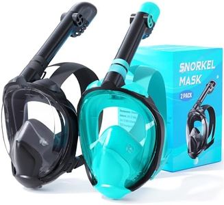 Zenoplige Full Face Snorkel Mask Adults,Dry-Top Snorkeling Gear with Camera Mount,Foldable 180-Degree Panoramic Scuba Mask for Snorkeling Diving Swimming Travel,Snorkel Mask Anti-Fog & Anti-Leak