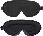 Sleep Eye Mask, Answaily Natural Sleep Mask, Blindfold, Super Smooth Eye Mask for Travel/Sleeping/Shift Work/Meditation Black