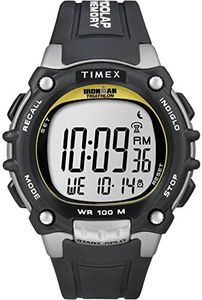 Timex Men's Ironman Classic 100 44mm Watch, Black/Yellow, One Size, Classic