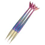 NAILWIND 3Pcs/Set Nail Art Detail Brush Set Fine Line Painting Pens With Mermaid Color Fish Shape Handle 3 Size Nail Art Liner And Striping Brushes Kit