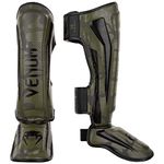 Venum Elite Shin Guards-Khaki/Camo - L