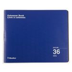 Blueline Columnar Book, Twin-Wire Binding, 36 Columns, 80 Pages, 12-Inch x 14-15/16-Inch, Blue (A747.36T)