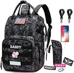 QWREOIA Camo Diaper Bag Backpack fo