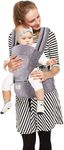 R for Rabbit Upsy Daisy Cool Baby Carrier cum Kangaroo Bag, Ergonomic, Adjustable Hip Seat Belt, Stylish belt, Carrier with 4 carry Position for 3-24 months Kids, Max Weight up to 15 Kg ( Grey )