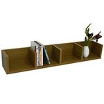 WATSONS VIRGO - 84 CD / 56 DVD/Blu-ray/Video Multimedia Wall Storage Shelf - Oak