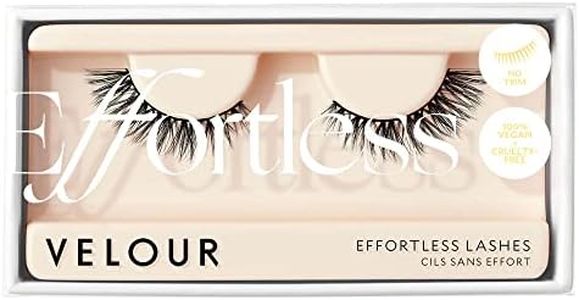 Velour Effortless Lashes, Natural Looking False Eyelashes, Fluffy & Lightweight No Trim Eyelashes, Reusable Fake Lashes For All Eye Shapes, Vegan & Cruelty-Free, Lash Glue not Included (No Drama)