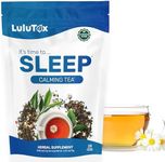 Lulutox Sleep Tea for Bedtime - 28 Pyramid Herbal Tea Bags for Deep Sleep - Natural Calming Tea for Sleep Support - Sleep aids for adults for Adults Bedtime Tea - Wellness Tea for Better Sleep