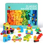 Cutedeer 258 Piece Classic Big Building Blocks Set for Kids Toddlers Compatible with All Major Brands, STEM Large Building Bricks Toys with Gift Box for All Ages Boys Girls