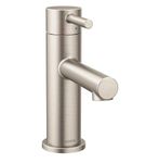 Moen 6190BN Align One-Handle Modern Bathroom Faucet with Drain Assembly and Optional Deckplate, Brushed Nickel