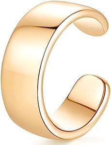 KATIE OTTE 14K Gold Ear Cuffs for Women Non Piercing, Tiny Ear Cuff Earring for women, Durable & Hypoallergenic 8mm