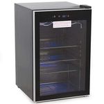 ROYAL SOVEREIGN RMF-BC-128SS Beverage and Wine Cooler, Black, 4.5 Cubic Feet