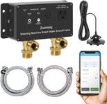 Zuomeng WiFi Smart Water Shutoff Valve with Leak Sensor, 3/4" Brass Valve & Extra Hose, Effortless Remote Control and Real-Time Water Leak Alerts via App