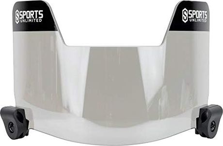 Sports Unlimited Universal Football Visor Eye Shield, Mirror Tint - Fits All Adult & Youth Helmets