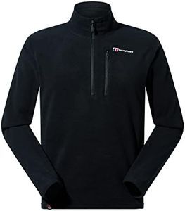 Berghaus Men's Standard Jacket Fleece Polartec Prism, Micro Half-Zip Jet Black, M