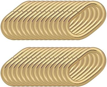 BIKICOCO 1'' Metal Oval Ring Buckle Loops Non Welded for Leather Purse Bags Handbag Straps, Gold - Pack of 30