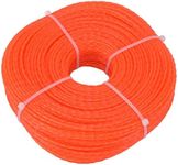 2.4mm Orange Trimmer Line, 120m Length Nylon String Trimmer Line, Lawn Mower Accessories, for, for Ryobi, for Stihl and Other Domestic Garden Mower