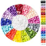 Square Diamonds for Diamond Painting Accessories,20000 Pieces 20 Colors Shiny Stones Replacement, Square Sparkle Beads for Nails Gems Art Crafts or Ornaments (1000 pcs per Bag)