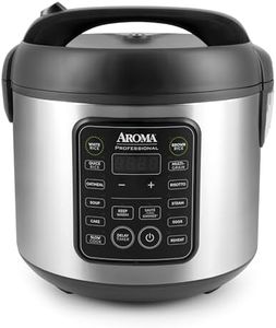 Aroma Housewares ARC-5200SB 2O2O Model Rice & Grain Cooker, Sauté, Slow Cook, Steam, Stew, Oatmeal, Risotto, Soup, 20 Cup 10 Cup uncooked, Stainless Steel