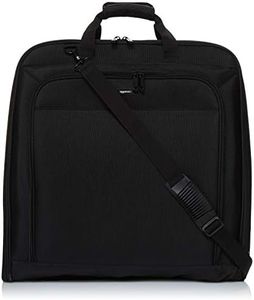AmazonBasics Premium Travel Garment Bag with Shoulder Strap for Suits, Dresses