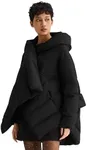 Orolay Women's Women's Puffer Down Coat Cloak-type Jacket Black Medium