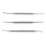 Ingrown Toenail File Set by Blizzard – 3 Piece Double-Ended Tool Kit with Blacks File, Nail Cleaner and Lifter for Cleaning and Care of Ingrown Toenails - Premium Stainless Steel