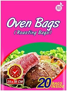 Oven Bags Cooking Roasting Bags for Chicken Meat Ham Seafood Vegetable (25×38 cm)