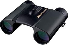 Nikon Trailblazer 8x25 ATB Black Binoculars 8218 | Waterproof, Fogproof, Dual-Hinge Design, Compact Binocular, Black Rubber Armoring, Mutlilayer-Coated Lenses | Official Nikon USA Model