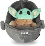 STAR WARS for Pets Baby Yoda The Child in Cradle Ball Figure Dog Toy | Small Plush Toys Fabric Plush Dog Toy, Squeaky Plush Toys for All Dogs,Multi,4 Inch,FF15146