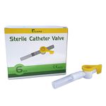 RCARE Catheter Valves (Pack of 6), Sterile Urine Drainage Bag Valve, Alternative to Leg Bags and Night Bag