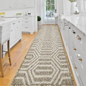 REFETONE Runner Rug, 2'x8' Long Door Mats Indoor Runners for Hallways, Non Slip Rubber Backing Entry Rug, Washable Entrance Floor Mat Runner for Home, Kitchen, Laundry, Living Room, Garage, Camel