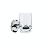 Bristan SO HOLD C Solo Toothbrush and Tumbler Holder - Chrome Plated