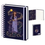 Disney Wish Wiro A5 Notebook - Shine On Design, Perfect Journal and Notebook - Ideal Disney Gifts for Women, Men, and Children of All Ages - Officially Licensed Merchandise