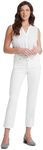 NYDJ Women's Marilyn Ankle Jeans with Slit, Optic White, 18