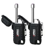 SUPRUS Waterproof Lighter Windproof Lighter Arc Plasma Lighters USB-C Rechargeable with Expandable and Flexible Neck for Outdoor, Camping & Kitchen(Black, 2)