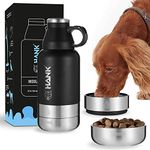 HANK Dog Water Bottles | Insulated 32oz - Travel Water Bottle for Pet Lover | Portable Food & Water Bowl Dispenser for Dogs | Pet Water Bottle Hot and Cold for Outdoor Walking Hiking