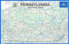 Pennsylvania State Poster Map - 22.