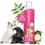 Caredom Herbal Pet Shampoo for Puppies & Kittens | Anti Ticks & Fleas Puppy Shampoo & Kitten Shampoo | Anti Itch & Anti Fungal | Allergy Relief with Natural Neem, Sitaphal & Clove Extracts (200ml)